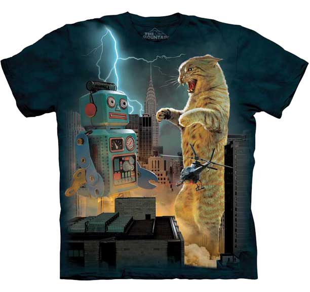 (image for) Cat Vs. Robot T-Shirt