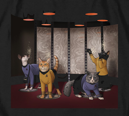 (image for) Beam Meowp Star Trek Cats T-Shirt