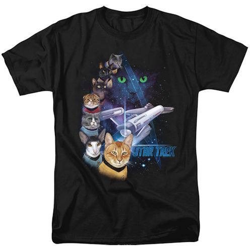 (image for) Feline Galaxy Star Trek T-Shirt