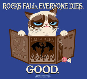 (image for) Grumpy Cat Gamemaster Cat T-Shirt