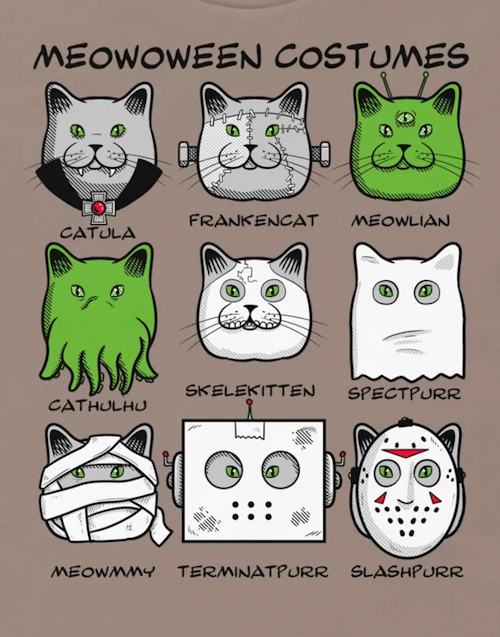 (image for) Meowoween Costumes T-Shirt