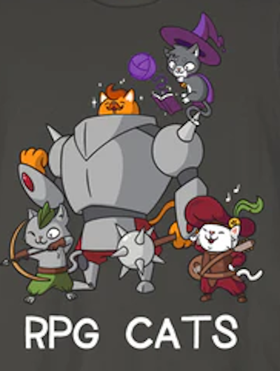 (image for) RPG Cats T-Shirt