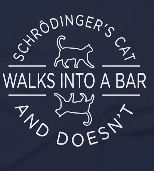 (image for) Schrodinger's Cat Walks into a Bar T-Shirt