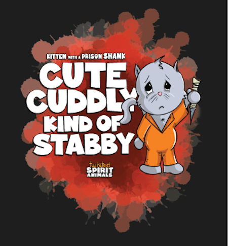 (image for) Twisted Spirit Animals Stabby Kitty T-Shirt