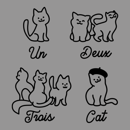 (image for) Un, Deux, Troi, Cats T-Shirt