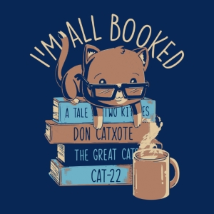 (image for) I'm All Booked Cat T-Shirt